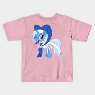 Blue Water Jester Trixie Kids T-Shirt